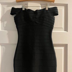 Black bandage dress